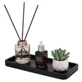 Wooden Bathroom Vanity Tray, 11.8" Bathroom Tray for Home Décor, Countertop Display, Jewelry Organizer, Candle Holder, Wooden Tray for Kitchen Counter，One-piece Red Oak Wood Cutting - size: 11.8" x 5.1" x 0.8"