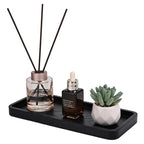 Wooden Bathroom Vanity Tray, 11.8" Bathroom Tray for Home Décor, Countertop Display, Jewelry Organizer, Candle Holder, Wooden Tray for Kitchen Counter，One-piece Red Oak Wood Cutting - size: 11.8" x 5.1" x 0.8"