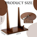 RattanView 1 Pcs Wood Plate Stand for Display Plate Holder Display Frame Picture Photo Card Tabletop Decorative Stand (9 Inch) - size: 9 Inch