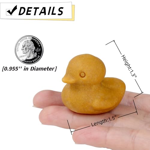 QINJIEJIE Yellow Duck Dedor Figurines Statue Yellow Aventurine Crystals Healing Gemstone Hand Carved Cute Animal Statue Room Desk Home Decor Funny Sculpture Duck Gifts for Women - color: Yellow Aventurine