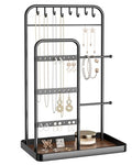 pickpiff Jewelry Holder Stand: Jewelry Display for Necklace, Bracelet, Earring, Ring, Black - color: Black