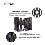Adjustable Metal Bookends Heavy Duty for Shelves, 2 Dividers, Anti-Slip Design Expandable Book Ends for Desk, Office(Black, 19 inches Max) - color: Black