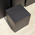 12" x 12" x 12" Matte Black Display Cube Square Pedestal Stand Riser Column Pillar