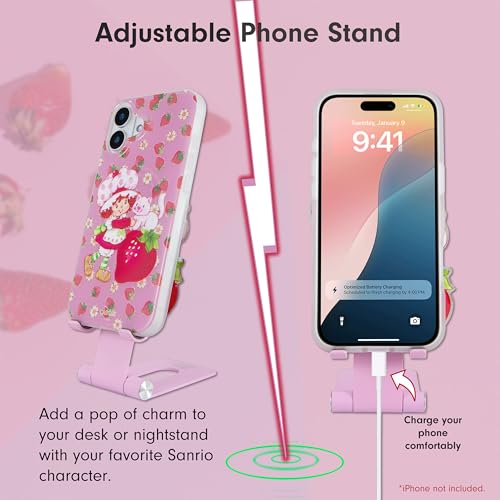 Sonix Character Phone Stand | Adjustable Cell Phone Holder, Desk Stand, Dock | Strawberry Shortcake Vintage - color: Strawberry Shortcake Vintage