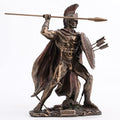 VERONESE DESIGN 8.5" Tall King Leonidas Greek Warrior of Sparta Cold Cast Bronzed Resin Sculpture Statue - size: 8.5inch