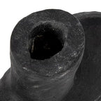 Modern Abstract Decorative Paper Mache Vase, Black (Each Will Vary) - color: Black