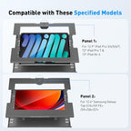 AboveTEK Anti-Theft iPad Floor Stand Kiosk, Height Adjustable Tablet Stand with Locking Enclosure, Heavy-Duty Floor Tablet Stand for 12.9–13" iPad Pro/Air & 12.4" Galaxy Tab S, Retail & POS Use - size: 12.9"/13" iPad & 12.4" Galaxy Tab