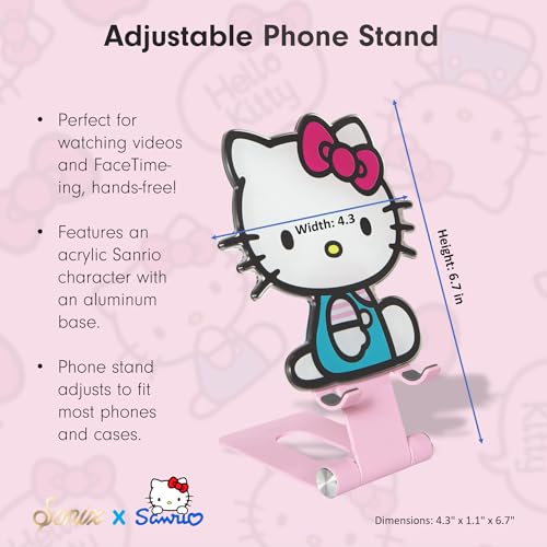 Sonix x Sanrio Character Phone Stand | Adjustable Cell Phone Holder, Desk Stand, Dock | Hello Kitty Classic - color: Hello Kitty Classic
