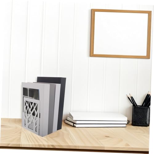 Angoily 2pcs Abstract Tree Style Bookends Non-Skid Page Holders for Reading Chic Book Organizer Creative Design for Home Office and School Storage