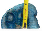 Agate Bookend with Rubber Bumpers Plus (3.5-6 lb, Blue) - color: Blue, size: 3.5 - 6 lb