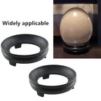 2 Pcs Ostrich Egg Stand, 3.94 Inch Crystal Ball Display Holder Sphere Holder Display Tray Base for Goose Egg Duck Egg Easter Egg Sculpture Ball Stone Egg Home Decor