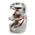 Metal Dynamic Desktop Fidget Toy, Rose Gold Perpetual Motion Inspired Desk Toy, Office Stress Relief Kinetic Spinning Toy for Adults & Teens