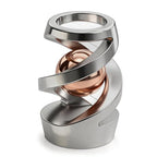 Metal Dynamic Desktop Fidget Toy, Rose Gold Perpetual Motion Inspired Desk Toy, Office Stress Relief Kinetic Spinning Toy for Adults & Teens