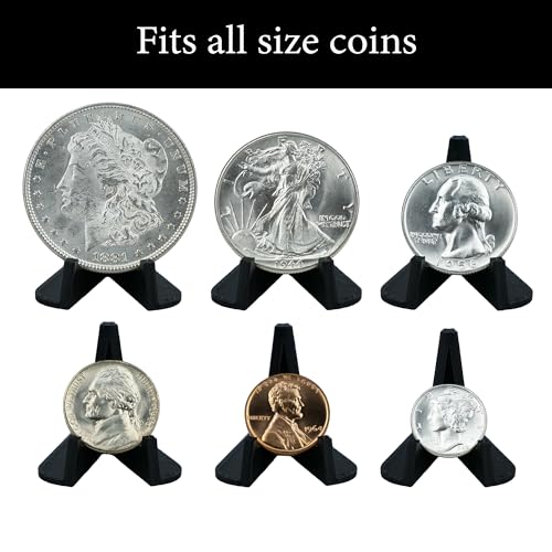 Pineapple Coin Display Stands Holder, Challenge Coin Display Stand, Small Easel Stand, Holder Stands for Challenge Coins, Medal, Poker Chip, Collectors (10 Pack)