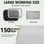 Trimming Tray with 150-Micron Replaceable Mesh – Ergonomic High-Wall Design with Static Brush for Fine Particle Sorting and a Clean, Organized Workspace - size: Large(with Brush)