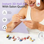 SAVILAND 3D Silicone Nail Art Molds: 5PCS Quick & Easy 3D Silicone Nail Molds with Flower Shell Letter Mold Reusable Clear Modeling Templates Tools for Fast Sculpting Design Home DIY Salon Manicure - color: Clear