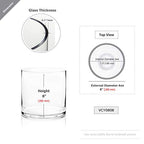 WGV Cylinder Vase, Width 8", Height 8", Clear Wide Large Diameter Flower Glassware, Floral Container, Planter Terrarium for Wedding Party Event, Home Accent Decor, 1 Piece - size: 8"x8"H