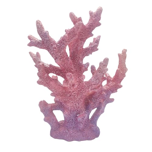 Etlemonde Beach Coastal Decor Coral Reef Home Decor Coral Statue Sculpture Home,Desk,Bathroom,Desktop Shelf Statue,Marine Themed Gifts (Gradient Purple Coral) - color: Gradient Purple Coral