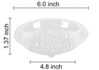 6 Pack Heavy Duty Clear Plastic Plant Saucer Sturdy Pot Tray,Plant Water Catcher Clear Thick Plastic Heavy Duty Plant Sturdy Saucer Drip Trays for pots (6 INCH) - size: 6 INCH