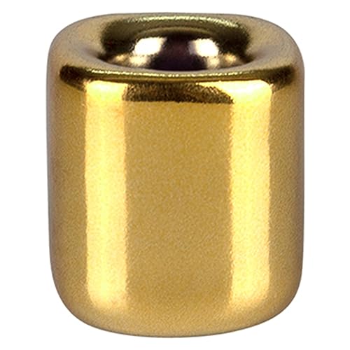 Mega Candles 10 pcs Gold 1/2 Inch Diameter Ceramic Chime Ritual Spell Candle Holders, Great for Casting Chimes, Meditation, Rituals, Spells, Vigil, Witchcraft, Wiccan Supplies - color: Gold, size: 10 Pieces