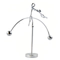 Kinetic Fishing Sculpture - Fisherman & Bass Balancing Art - Unique Metal Balance Sculpture for Home or Office Decor (Aerial Acrobat Ornament) - style: Aerial acrobat Ornament
