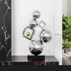 Statue Decorations Luxury Living Room TV Cabinet Wine Cabinet Ornaments Entryway Decorations Metal Crafts Home Decor Object