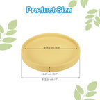 PATIKIL 6 Inch Round Ceramic Plant Saucer, Plant Saucer Tray Flower Planter Drip Tray for Indoors Outdoors Patio Balcony, Yellow - color: Yellow