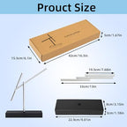 CulinaryEdge Kinetic Energy Sculpture Sticks – Battery Powered Motion Desk Toy, Elegant Metal Physics Decor for Office and Home