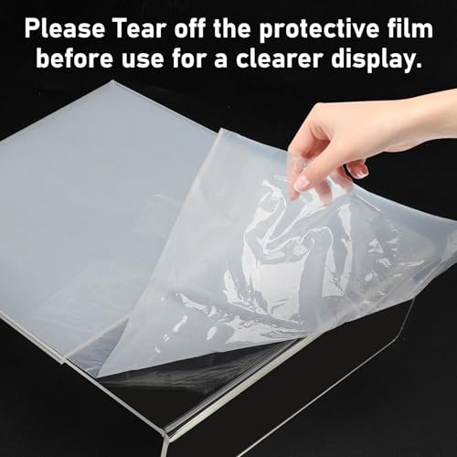 Acrylic Sign Holder 8.5x11 Inches, 10 Pack Clear Plastic Table Flyer Display Stand, L-Shape Vertical Menu Paper Holder Stand, Clear Picture Photo Flyer Display Stand for Restaurants, Store Fair,Office - size: 10 Pack-L Shape-8.5X11