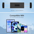 Tablet Wall Mount Holder, Aluminium Extendable iPad Wall Holder, with 360°Rotating Base Adjustable and Foldable for iPad Pro Air Mini, Galaxy Tab, All 4.7-13" Phones and Tablets - size: Long