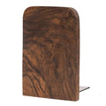 TILISMA Wooden Bookends for Shelves | Walnut Book Stopper for Bookshelves | Modern Wood Bookends for Shelf | Small Book Ends to Hold Firmly | Unique Transportable Separator for Bookshelves (Single) - size: Single