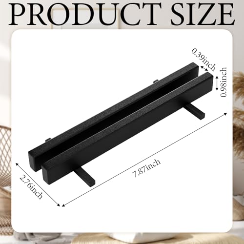 AceOrbit 2 Pcs Display Stand Tile Display Stand for Art Panels Picture Photos Plaques and Warm Glass Art Creations Collectibles Ceramic Tiles Office Trade Show Office, or Gallery(Black,Metal) - color: black