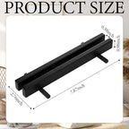 AceOrbit 2 Pcs Display Stand Tile Display Stand for Art Panels Picture Photos Plaques and Warm Glass Art Creations Collectibles Ceramic Tiles Office Trade Show Office, or Gallery(Black,Metal) - color: black