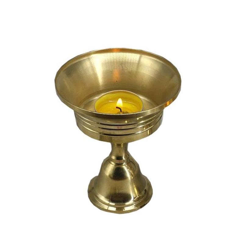 Copper Candle Holder, 1PC, Butter lamp Holder, Long lamp, Candle Rod, Candle Holder, Copper Cup, Home Decoration（NO.7）