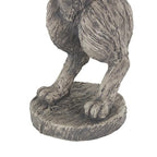 Deco 79 Polystone Rabbit Textured Sculpture with Telescope, 8" x 12" x 22", Gray - size: 8" x 12" x 22"