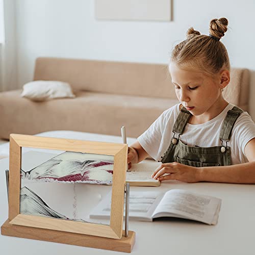 Bochino Sand Art Picture Dynamic Sand Art Frame Sandscape Moving Sand Picture for Home & Office Decor - color: Rose Gold