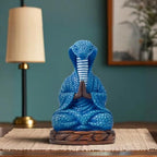 Meditation Snake Resin Statue - Zen Snake Figurine Statue for Snakes Lover Gifts Mediation Yoga Room Buddhism Namaste Room Decor Spiritual Sculpture for Office Home Shelf Desktop Decoration - style: Snake