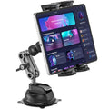 Tablet Mount for Truck, Car Tablet Holder Heavy Duty Super Suction Cup/Adhesive Base iPad Stand for Dash Windshield Wall Vehicle Desk, 360° Metal Bracket for 4.7-12.9" iPad Pro/Air/Mini/Galaxy