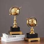 Statue Decorations Luxury Metal Globe Ornament Decorations Entrance Study Modern Creative Office Crafts Living Room Furnishings Home Decor Object(L) - size: Large
