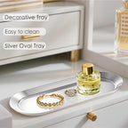 Stainless Steel Perfume Tray, Silver, 10" - 2 Pack - color: Silver, size: 10"