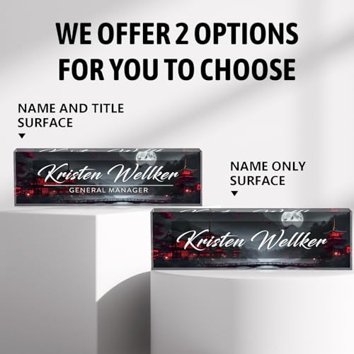 Desk Name Plate Personalized, Name Plate for Desk, Office Desk Decor for Women & Men, The Office Gifts Employee Appreciation Gifts for Boss, Manager, Teacher, Nurse - color: Dark Castle