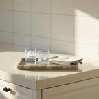 Bloomingville Rectangular Marble Tray, Beige