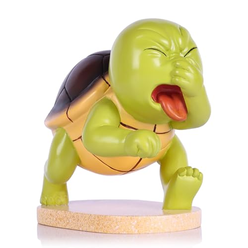 Funny Sea Turtle Holding Nose Bathroom Decor Statues, Coastal Beach Sea Turtle Bathroom Decor - Quirky Toilet Sculptures and Figurines, Nautical Ocean Centerpieces for Beach House, Seaside (Green) - color: Green