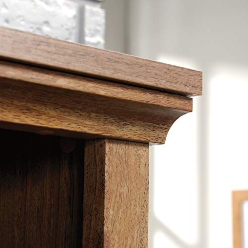 Sauder 5 Tier Book Shelf Wooden Bookcase Multipurpose Bookshelf for Home Office, Living Room, in Sindoori Mango - color: Sindoori Mango