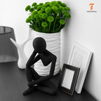 Modern Thinker Sculpture Abstract Figurine for Home, Office, or Bathroom Decor | USA Made | Durable 3D Printed PETG | Perfect for Coffee Table, Bookshelf, or Kitchen Counter