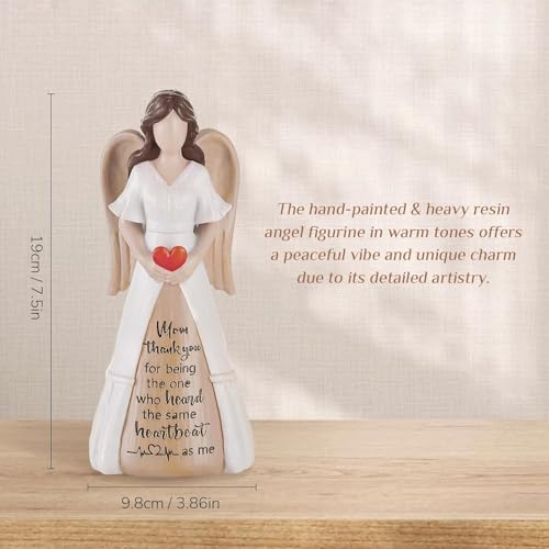 Storieme Gifts for Mom from Daughter Son: Thank You Moms Angel Figurines Statue - Sentimental Gift for Christmas Birthday Mothers Day Thanksgiving - style: thank you mom