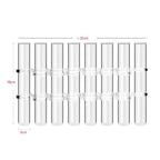 8PCS Test Tube Vases Decorative Glass Flower Vase Hinged Flower Vases Planter Flower Arranging Container Hydroponic Flower Holder Decor with 15PCS Hooks and 2PCS Brushes (VASES- A)