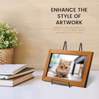 12 Pack 6 Inch Plate Stands for Display,Book Display Stand,Black Metal Decorative Plate Stand,Small Easels for Display,Suitable for Books, Desktop Art, Images, Photos,and Collages - size: 6inch 12pack