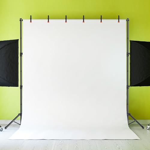Backdrop Stand 10x7.5ft, Height Adjustable and Width Adjustable Backdrop Stand, Back Drop Stand for Balloon Arch, Photo, Parties