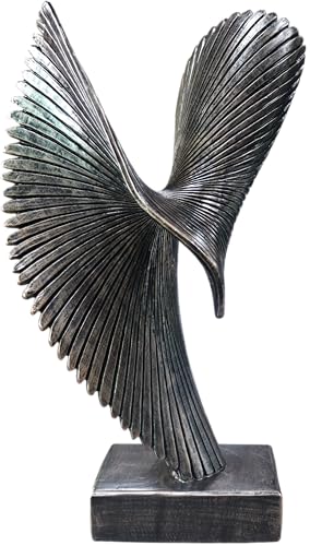 Modern Abstract Eagle Decorative Sculpture, Dining Living Room Desk Decor,Geometric Home Decor Statues,Shelf Top Decor Aesthetics, Coffee Tables or Office Shelves（Bronze Colored） - color: 15.16"bronze Colored